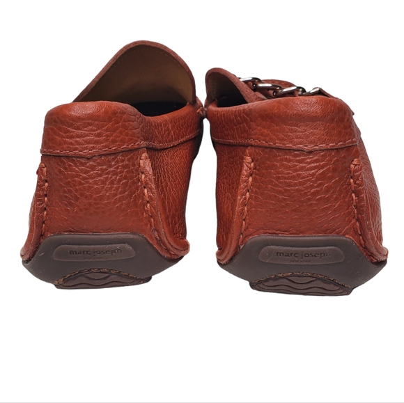 MARC JOSEPH Jefferson St Pebble Leather Driving Moccasins Sz 8 NWOT - Picture 4 of 11